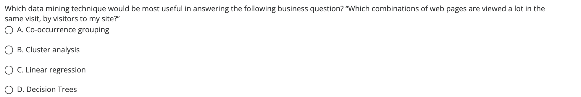 Which data mining technique would be most useful