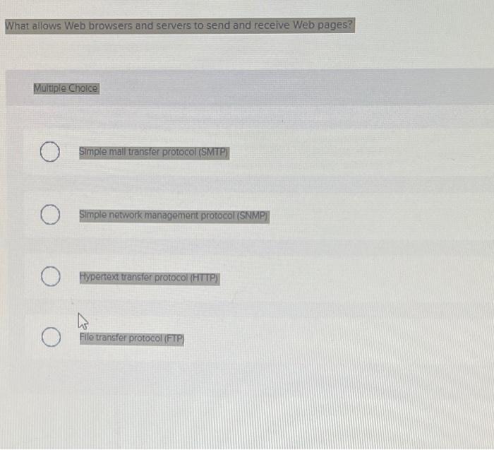 What allows Web browsers and servers to send and
