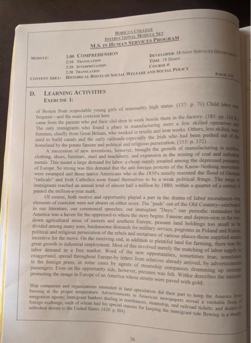 I need help summarize pages 36,37, and 40 I need