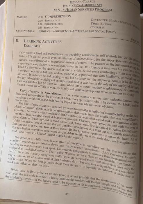 I need help summarize pages 36,37, and 40 I need