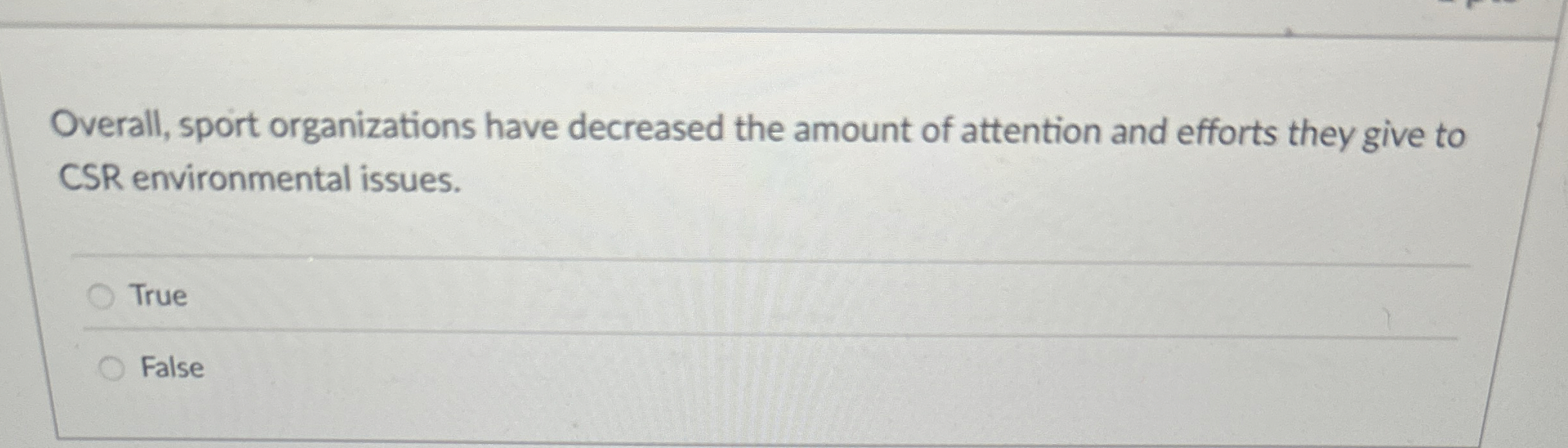Overall, sport organizations have decreased the