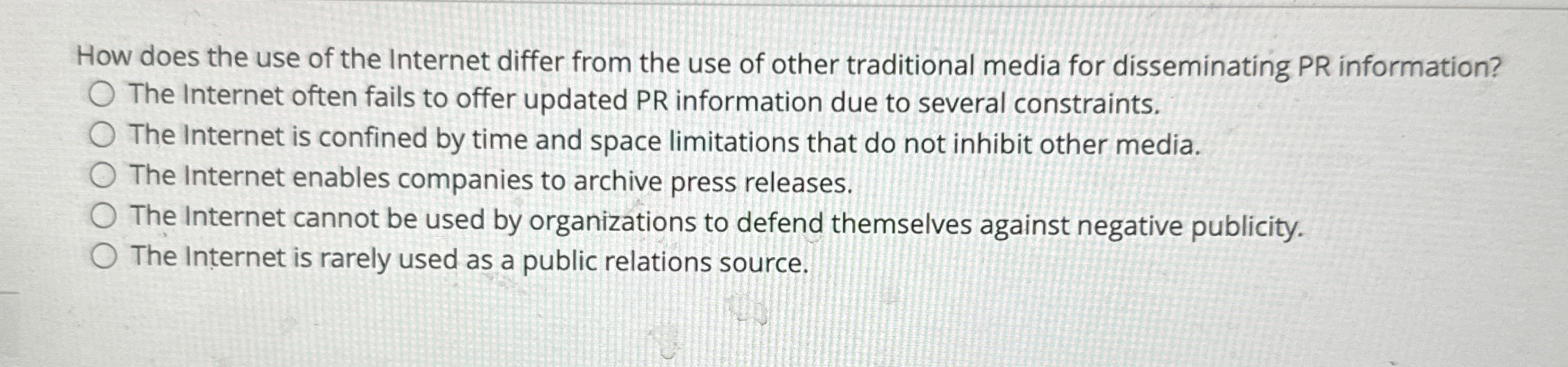 How does the use of the Internet differ from the