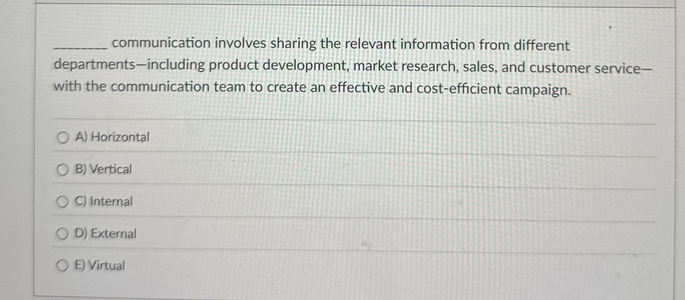 communication involves sharing the relevant