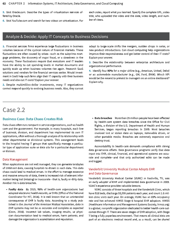 answert only question no 5 62 CHAPTER 2