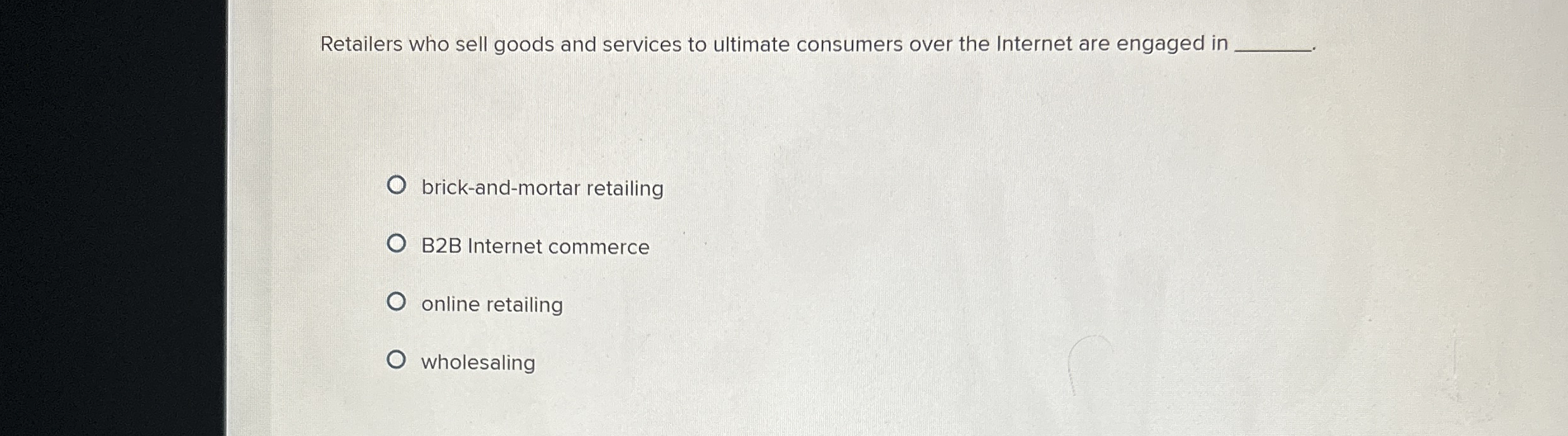 Retailers who sell goods and services to ultimate