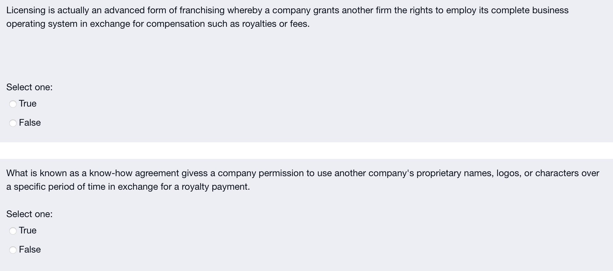 Licensing is actually an advanced form of