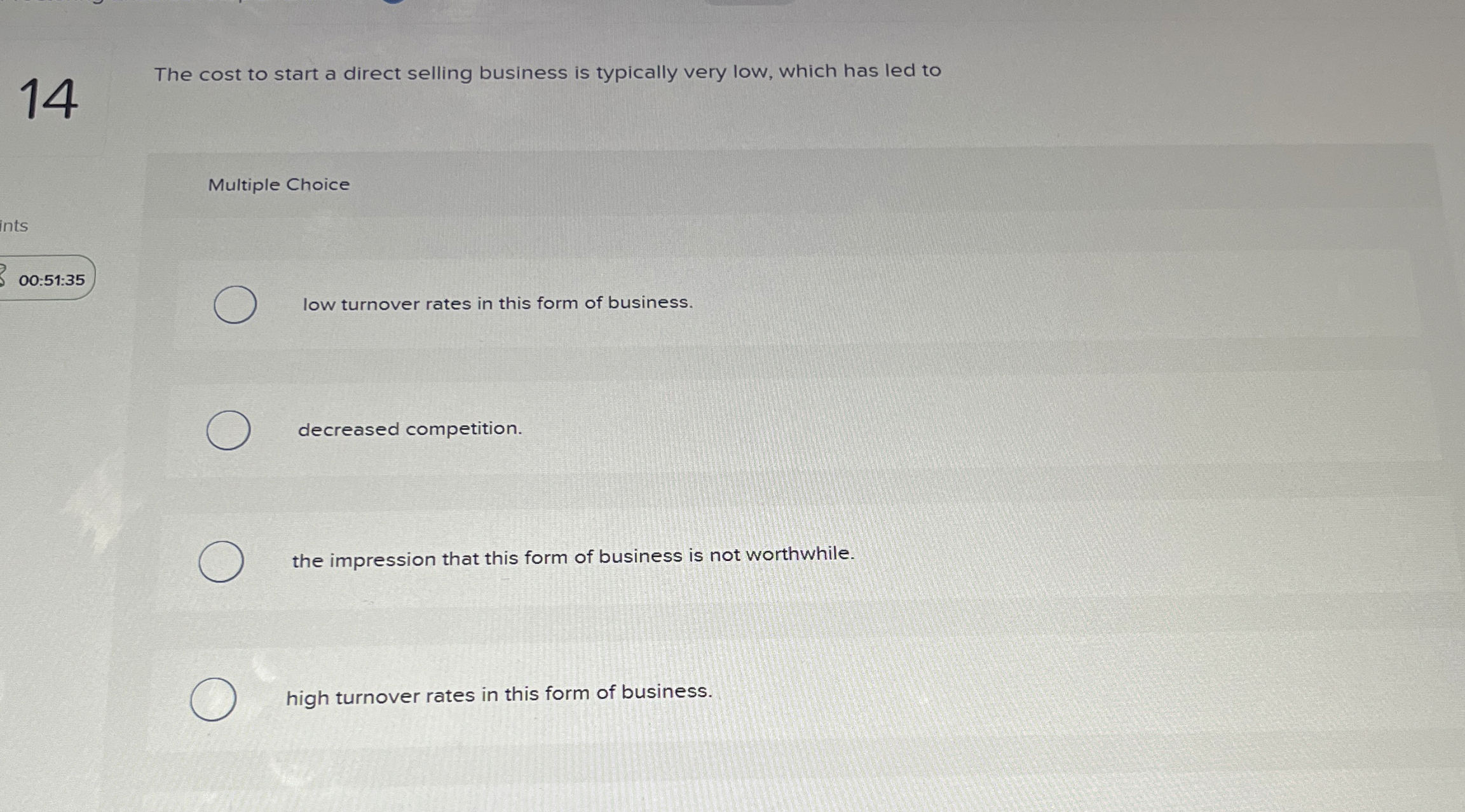 1 4 The cost to start a direct selling business