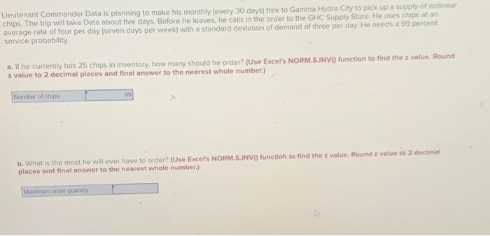 answer these two questions Lieutenant Commander