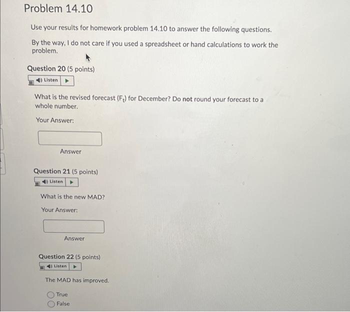 PLEASE ANSWER QUESTION 20-22 ! Prepare a