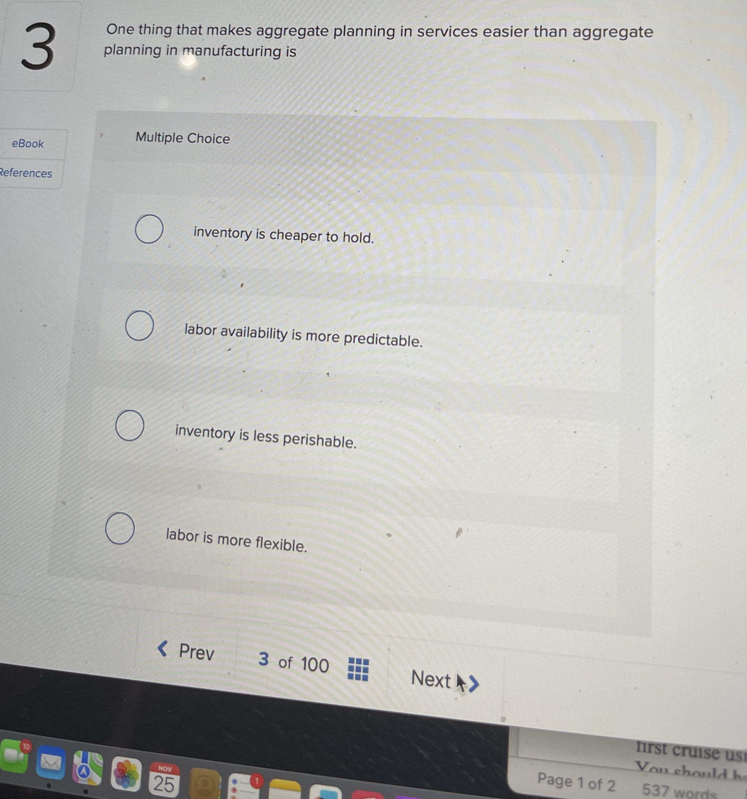 3 One thing that makes aggregate planning in