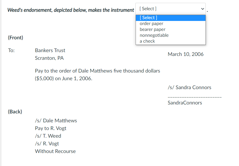 Identify the terms in Column A by matching each