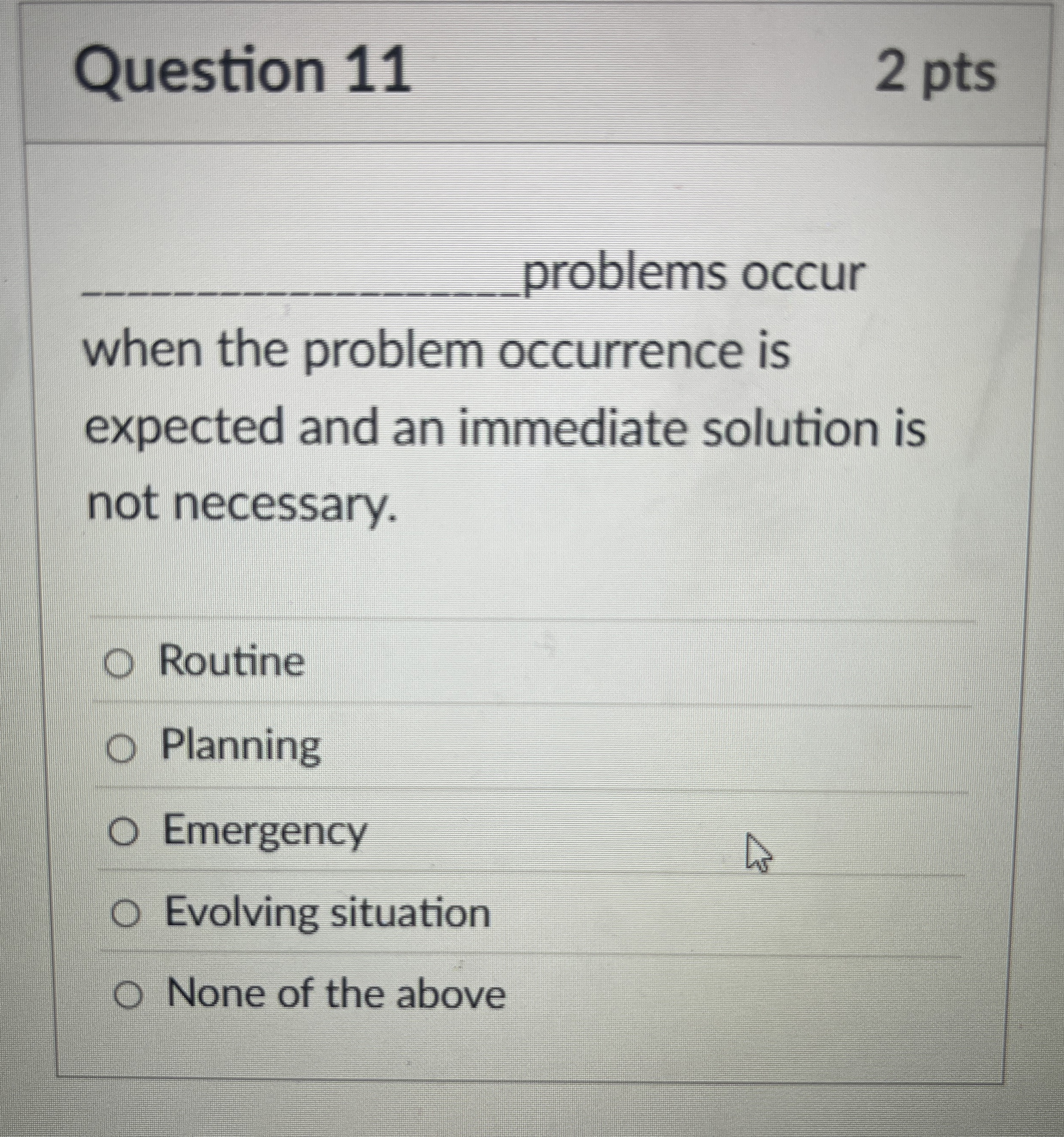 _ _ _ _ _ _ _ _ _ _ problems occur when the