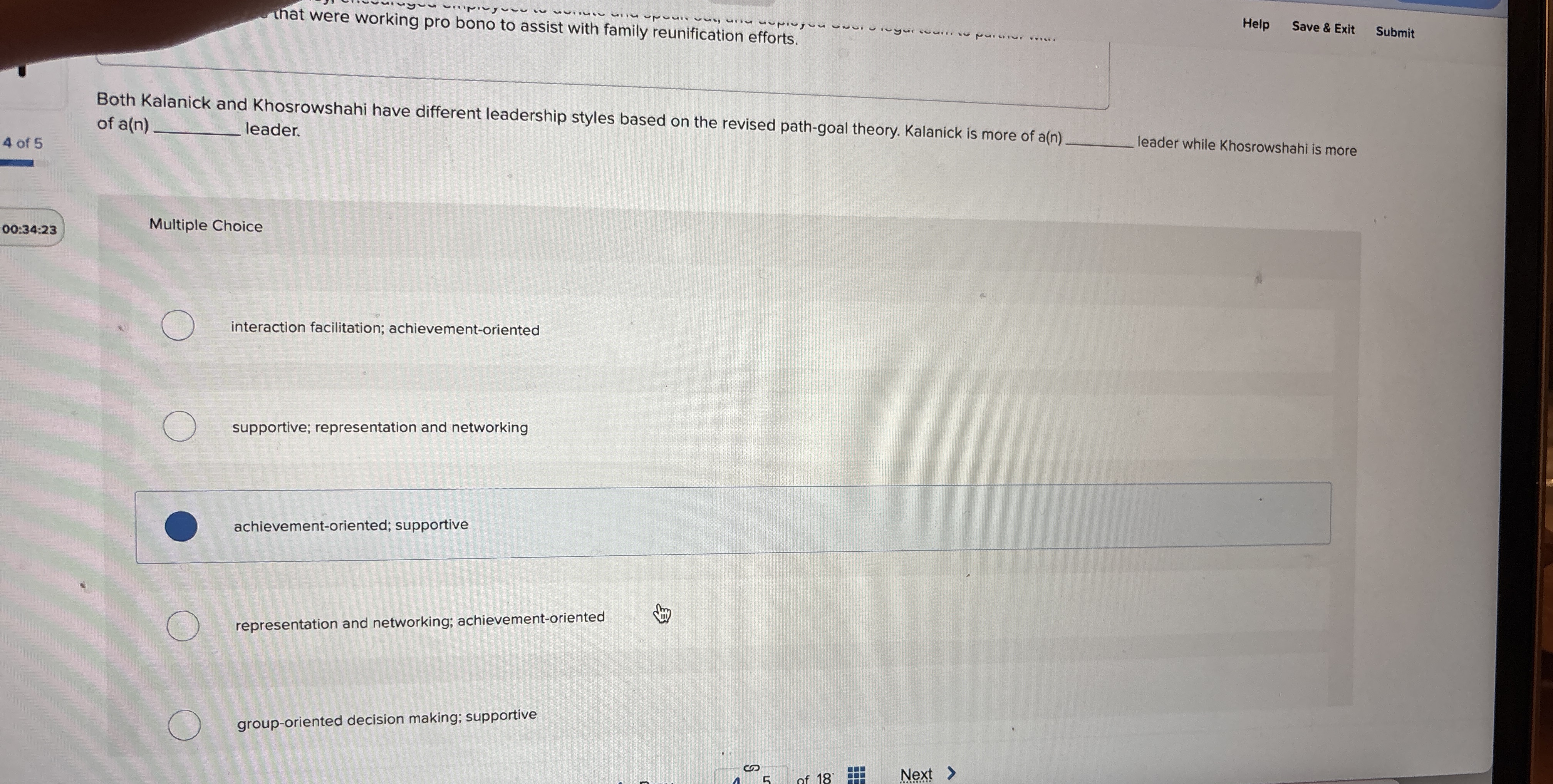 Help Save & Exit Submit Both Kalanick and