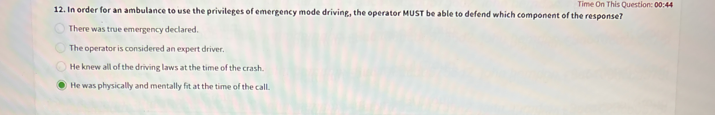 Time On This Question: 0 0 : 4 4 1 2 . In order