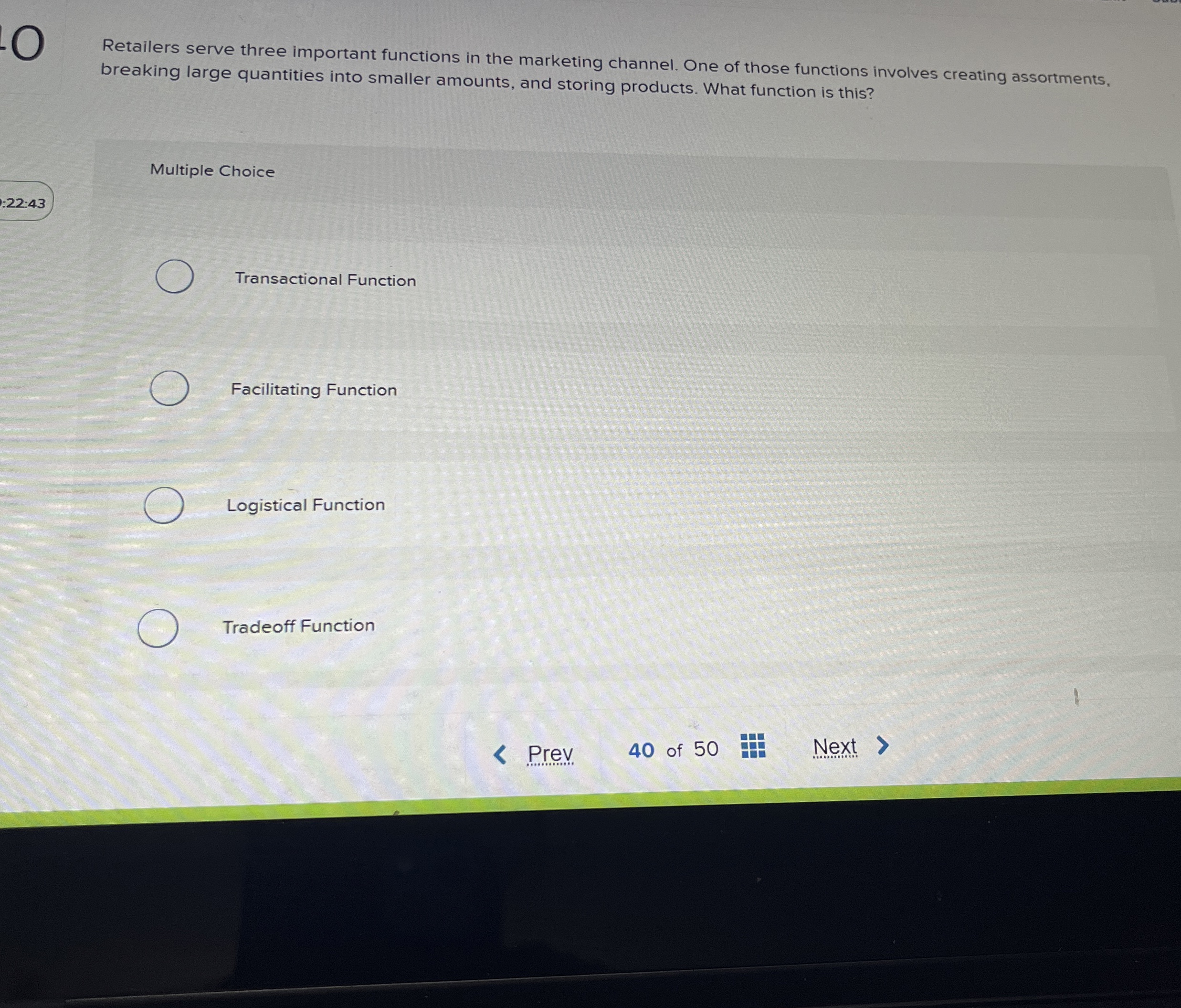 0 Retailers serve three important functions in
