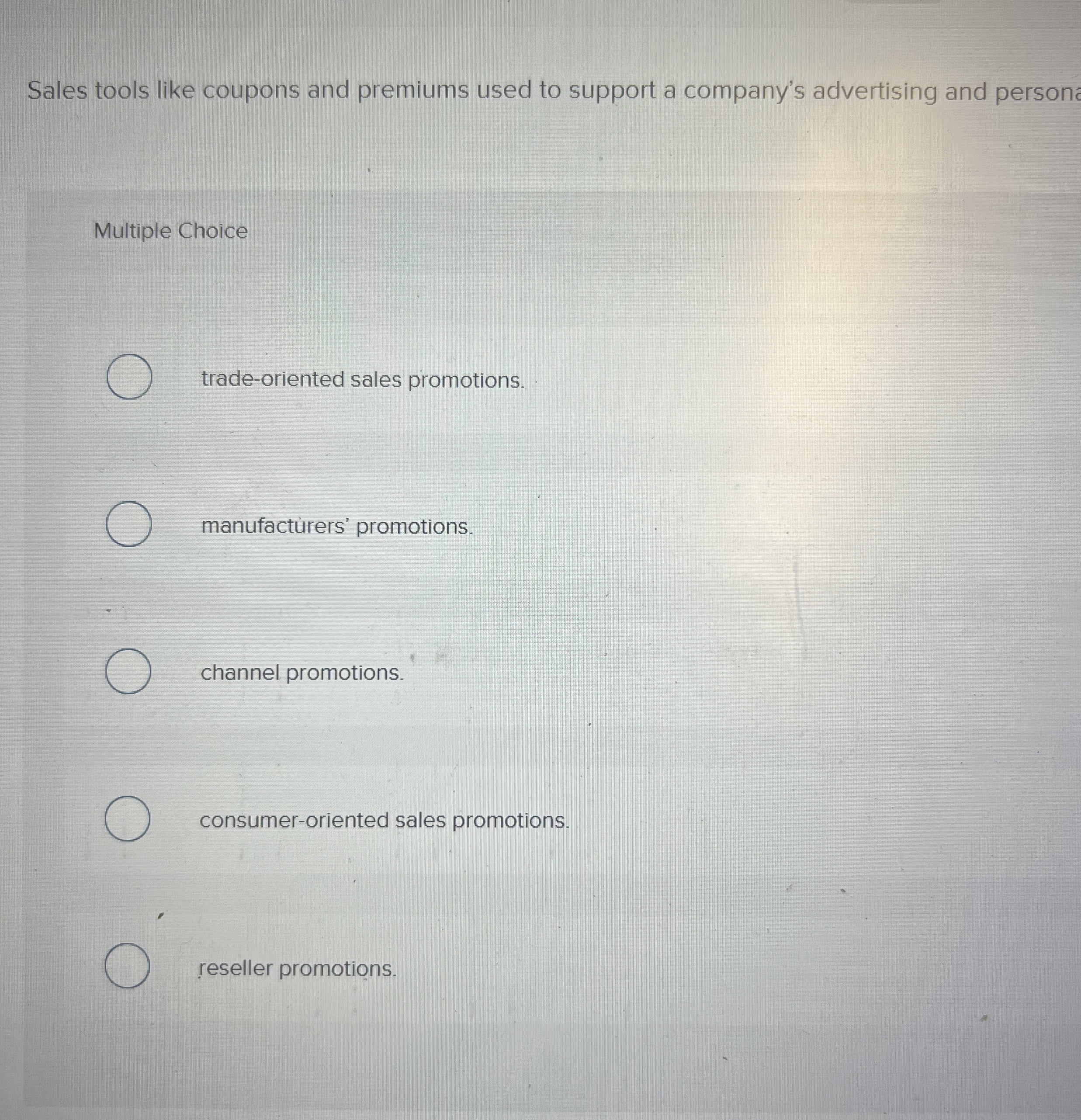 Sales tools like coupons and premiums used to