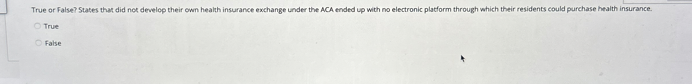 True or False? States that did not develop their