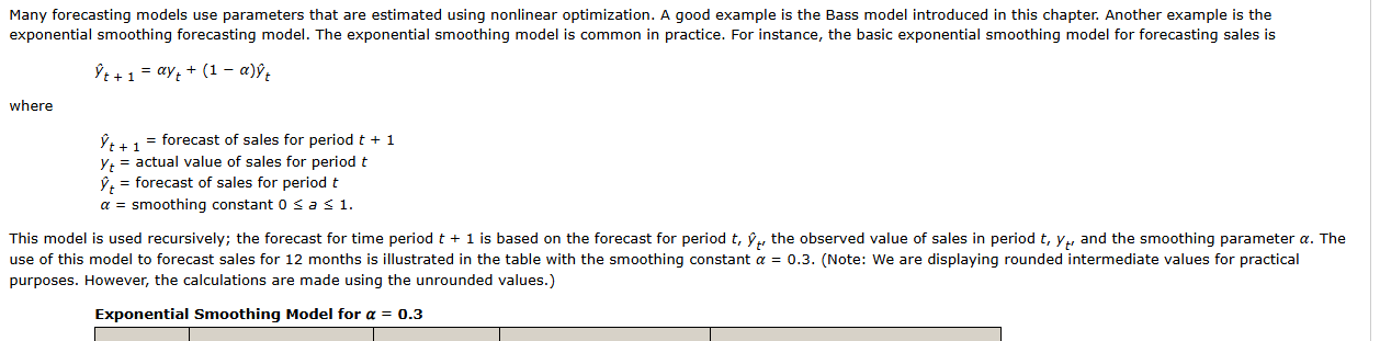 Many forecasting models use parameters that are