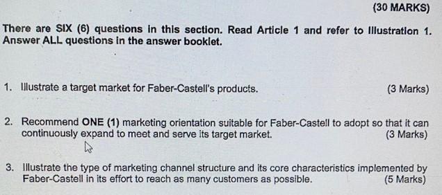 (30 MARKS) There are six (6) questions in this