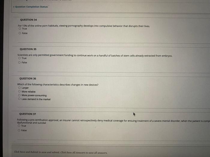 please answer all of them Question Completion