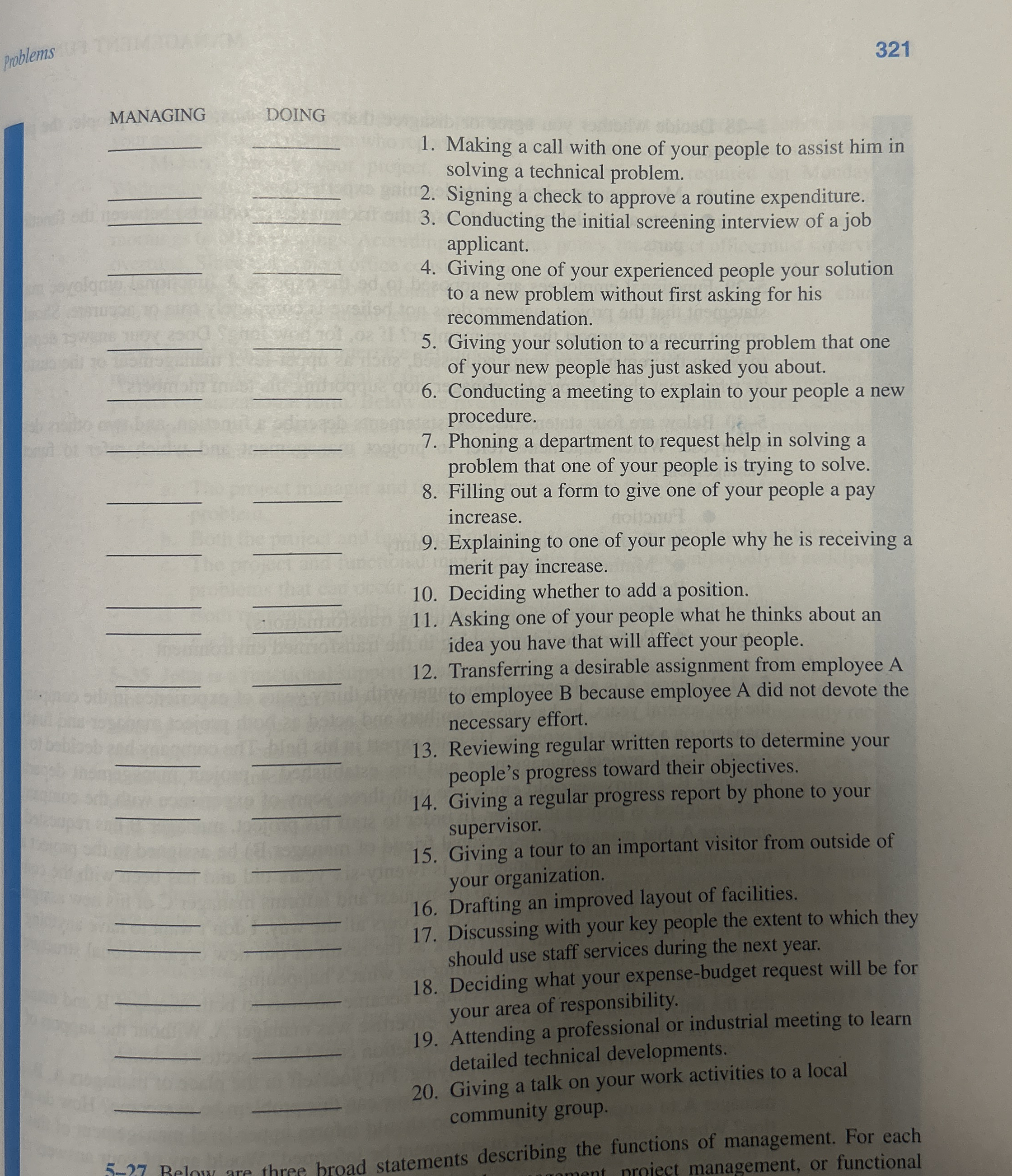 3 2 1 MANAGING q , q , q , q , q , q , q , q , q