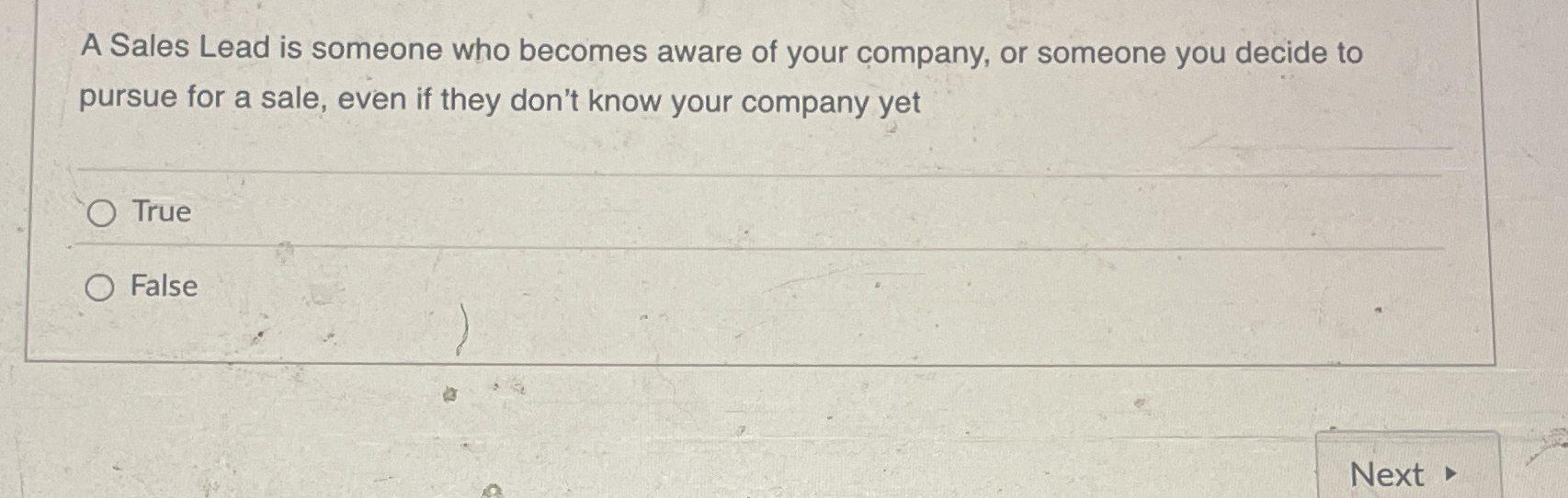 A Sales Lead is someone who becomes aware of your