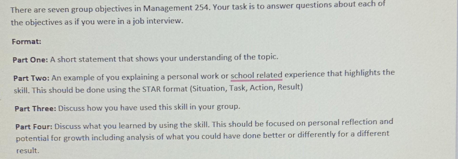 have been a part of? What have you learned from