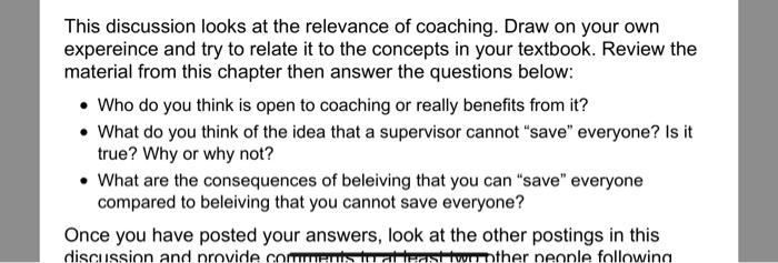 This discussion looks at the relevance of