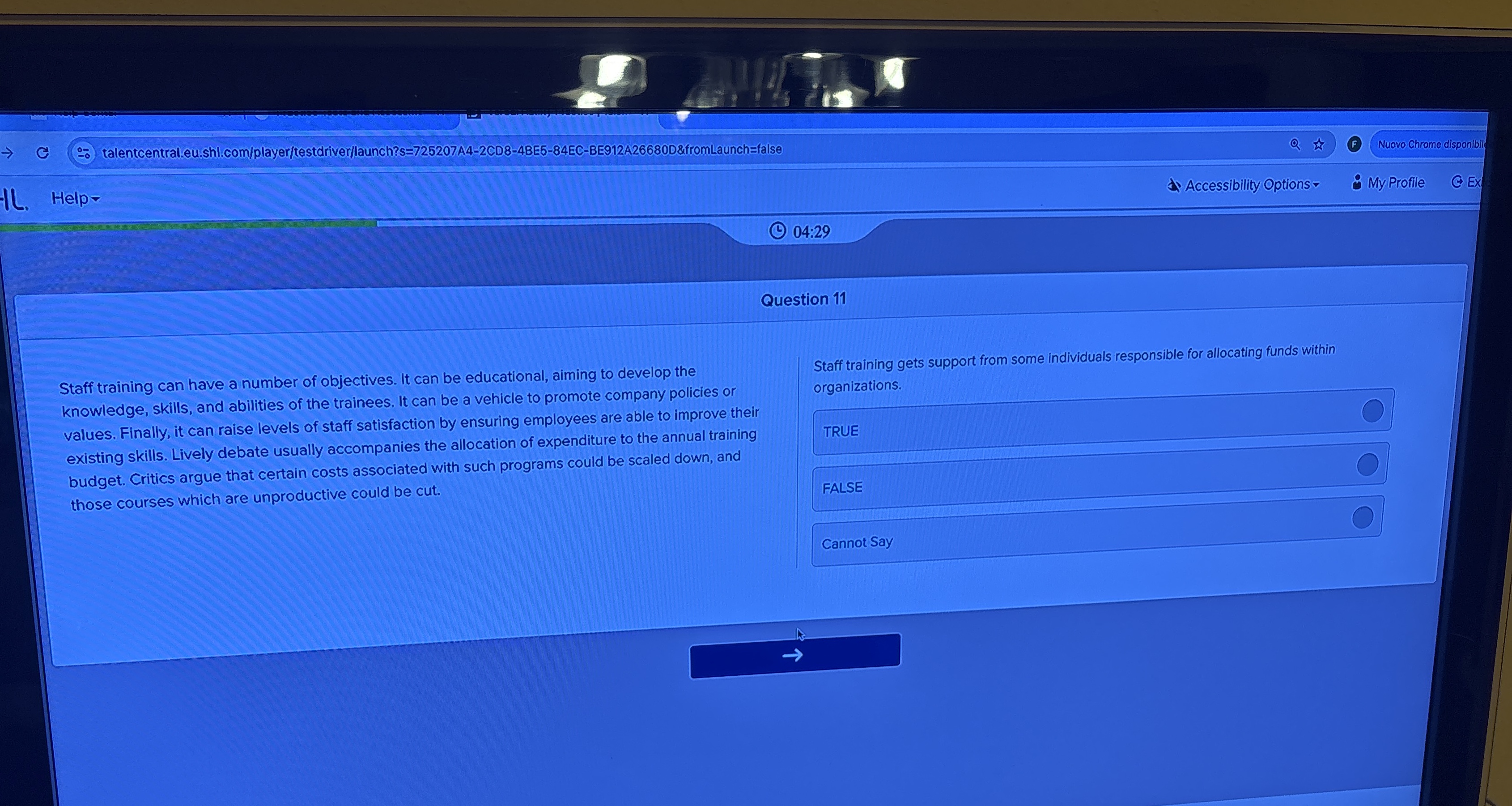 talentcentraleu.shl . com / player / testdriver /