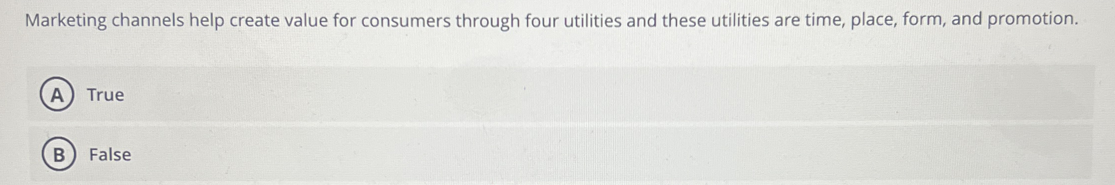 Marketing channels help create value for