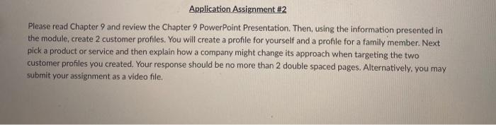 Module 9: Market Segmentation, Targeting, &