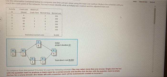 Use the information contained below to compress