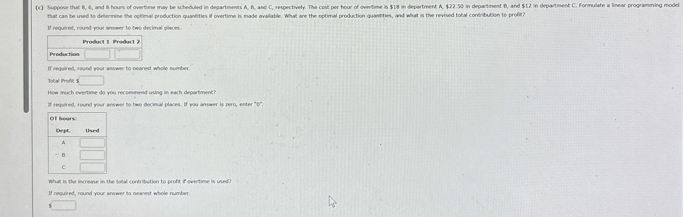 \ table [ [ , \ table [ [ Labor - Hours Required
