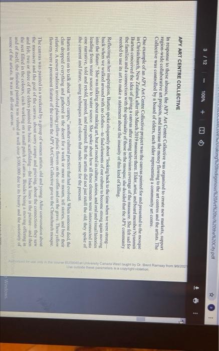 case study is apy art centre collective based