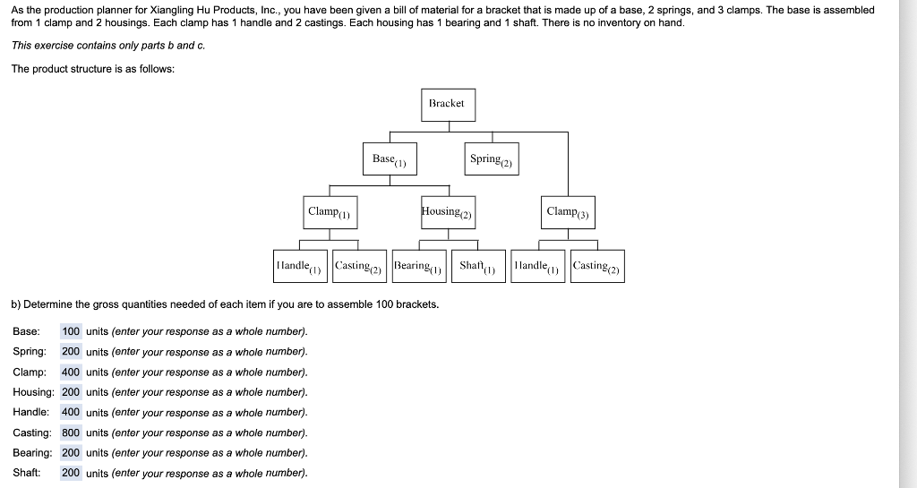 please answer part C thank you! As the production