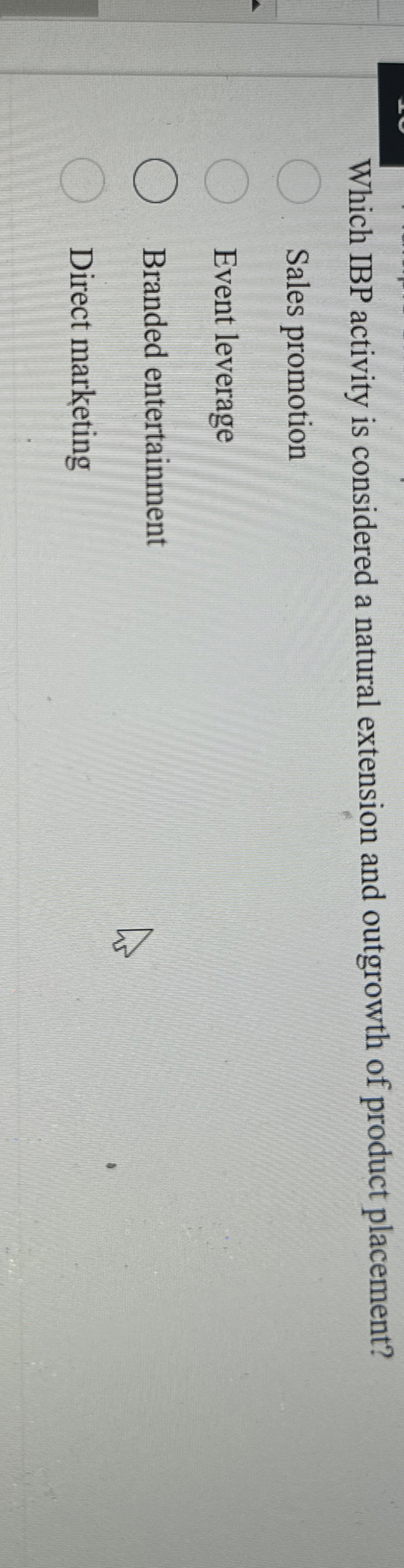 Which IBP activity is considered a natural