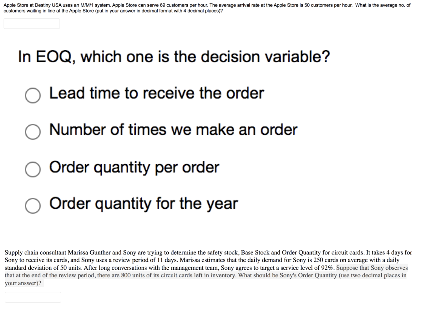 Please answer all of these if you can I'm all out