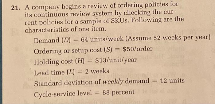 PLEASE ANSWER #30 #21 has already been completed,