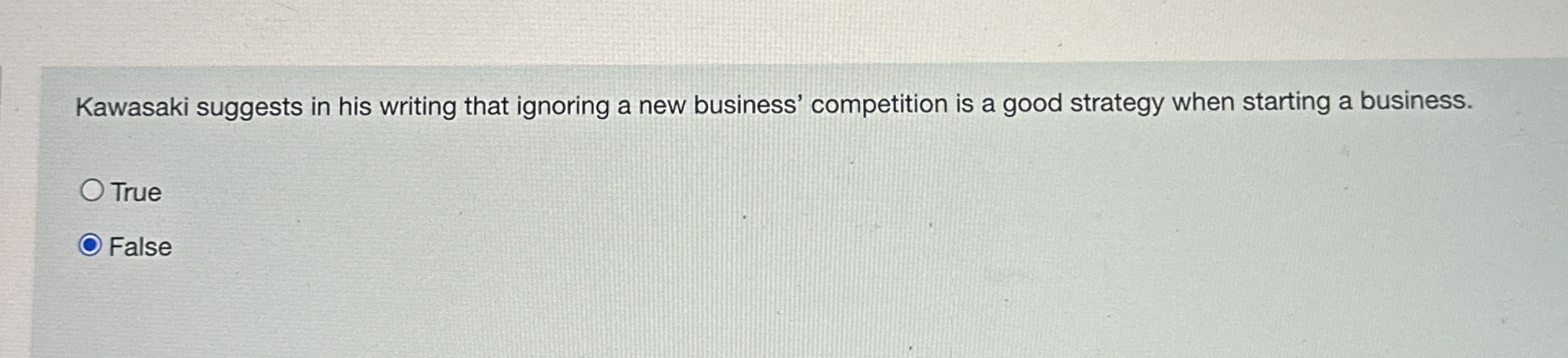 Kawasaki suggests in his writing that ignoring a