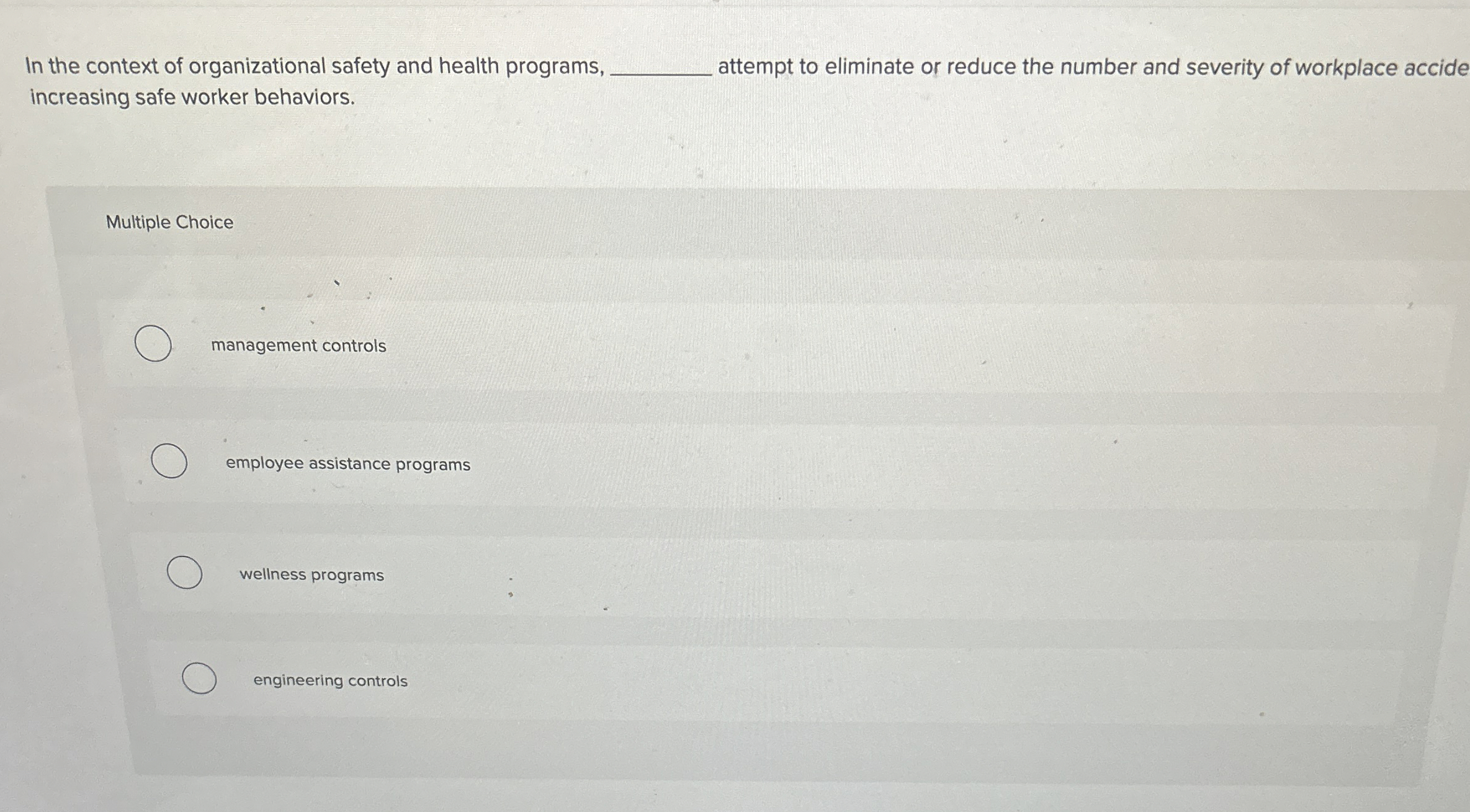 In the context of organizational safety and