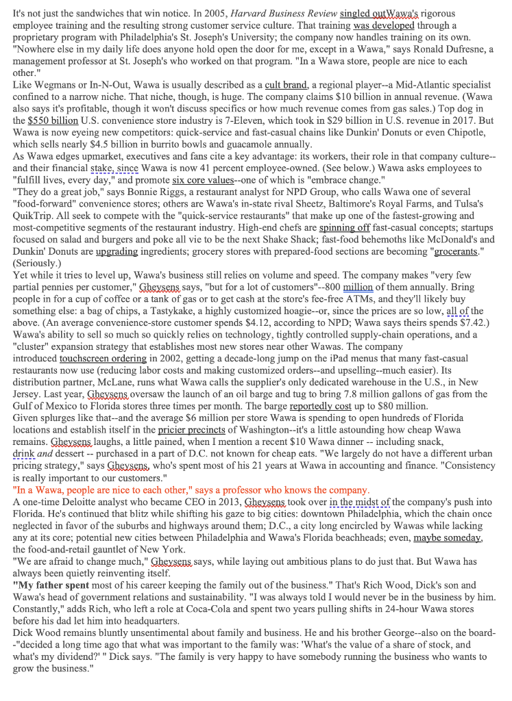 ). For this question, refer to the article The