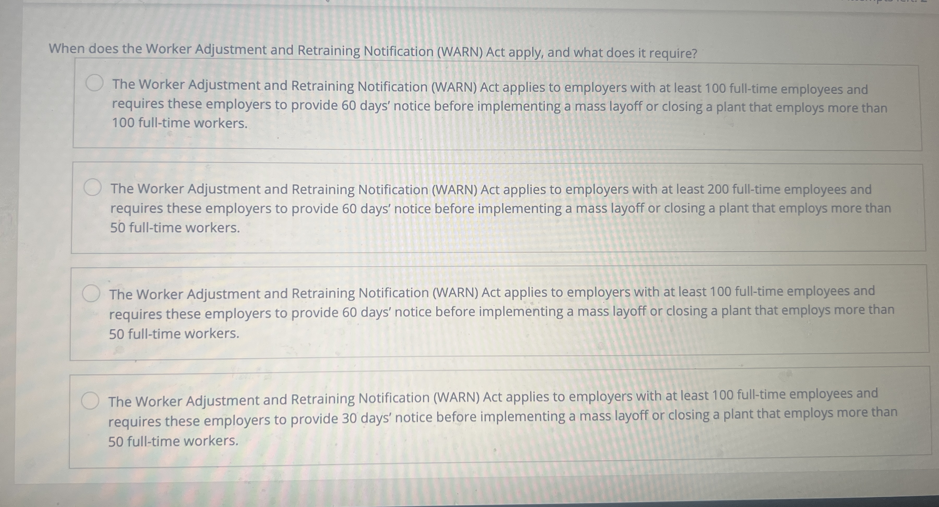 When does the Worker Adjustment and Retraining