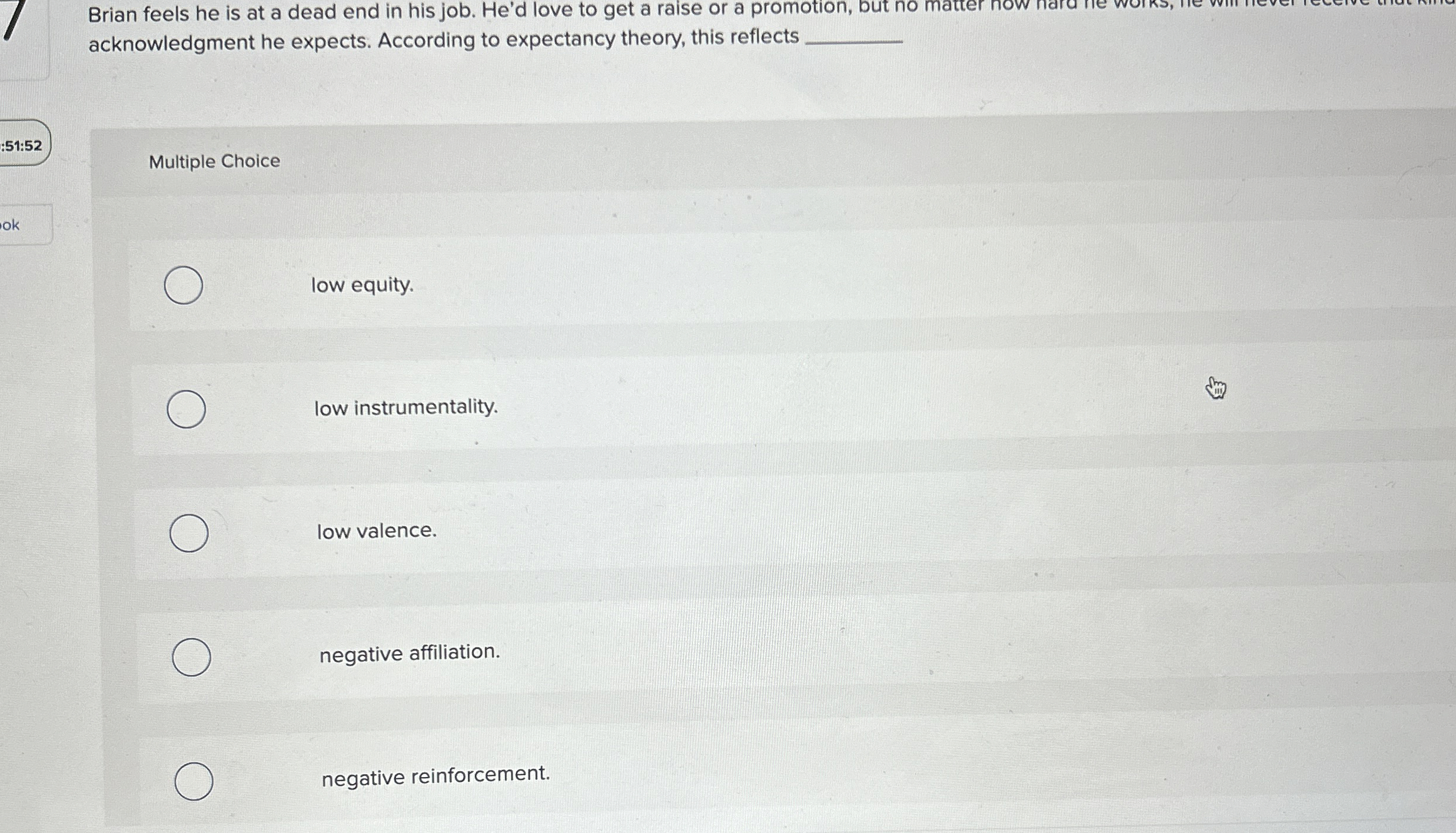 acknowledgment he expects. According to