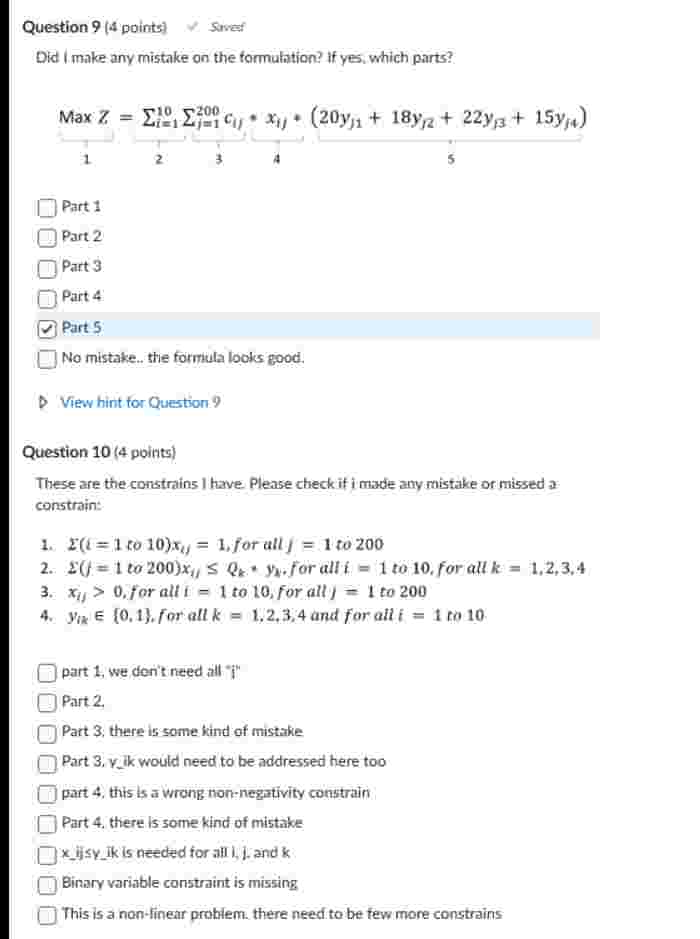 A company aims t o transport goods from ten