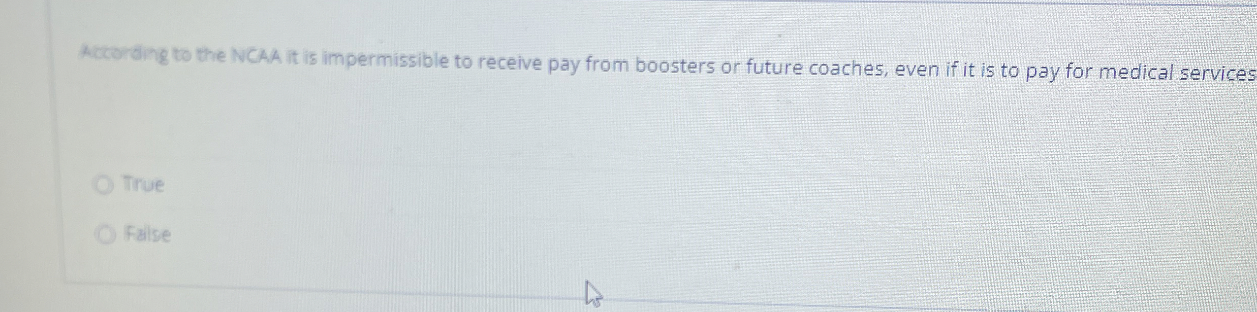 Accorbing to the NCAA it is impermissible to