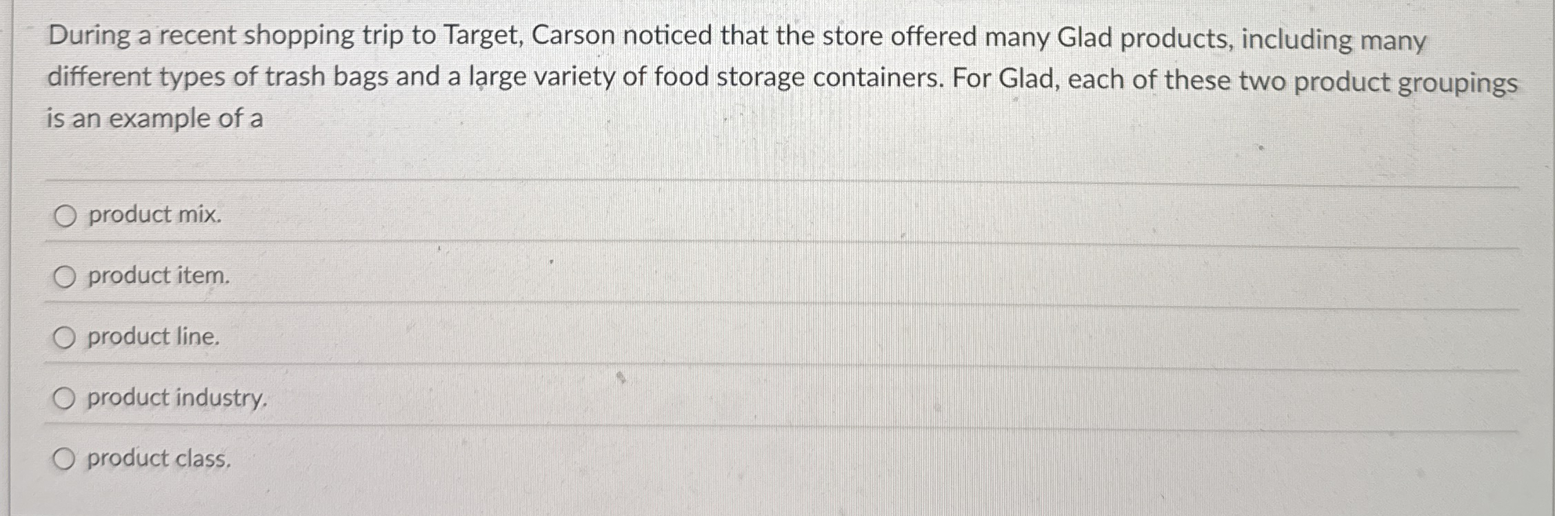 During a recent shopping trip to Target, Carson