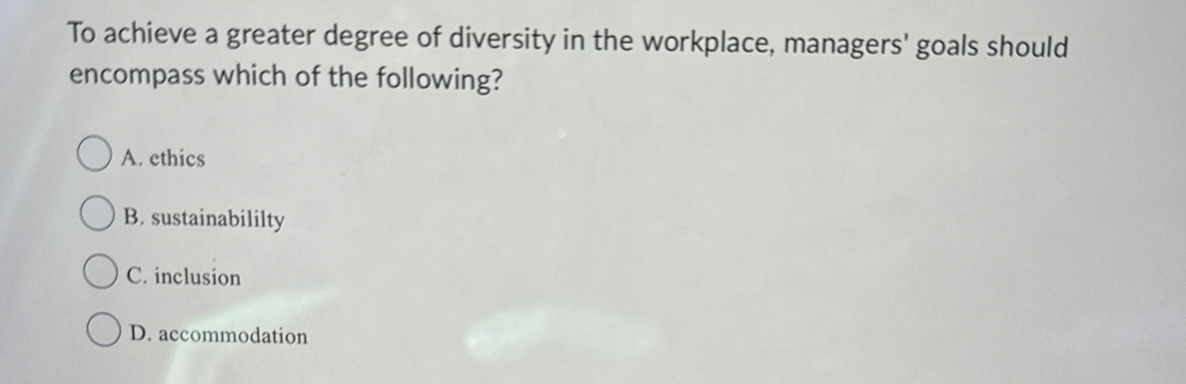 To achieve a greater degree of diversity in the