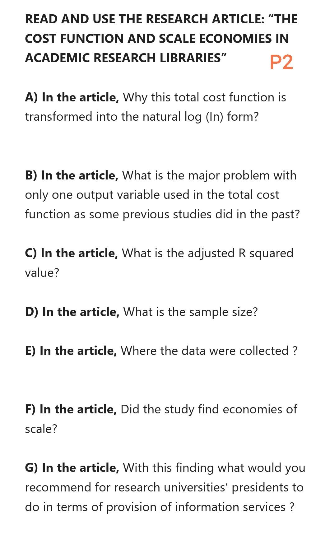 PLEASE USE THE ARTICLE BELOW TO ANSWER. I