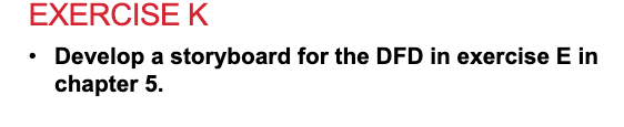 Please help! EXERCISE G Develop two use scenarios