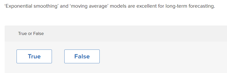 'Exponential smoothing' and 'moving average'
